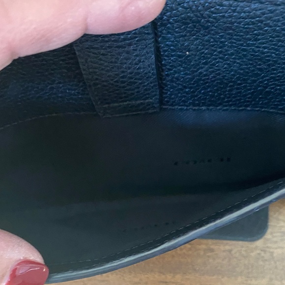 Coach Noa Pop-up Messenger Pouch Black Pebbled Leather Crossbody Bag - Picture 6 of 13